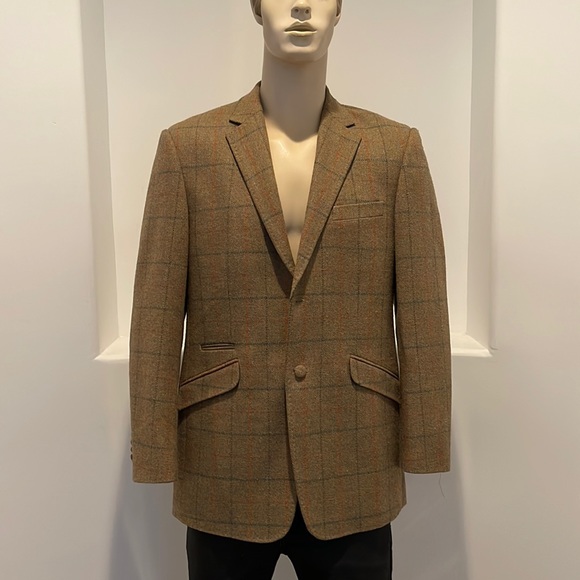 William Hunter Saville Row Vintage Men’s Blazer Sport Coat Jacket Plaid Size 42 - Picture 1 of 14